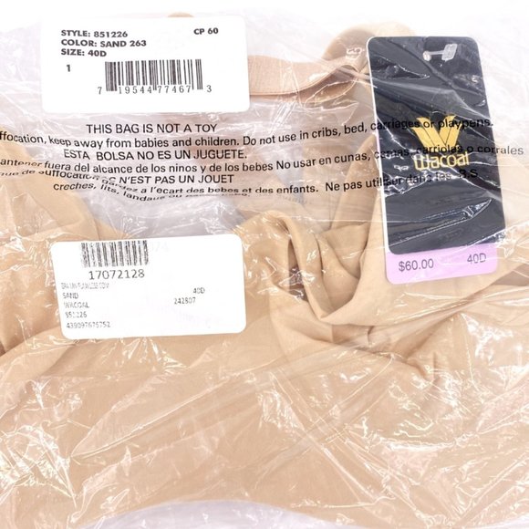 Wacoal Flawless Comfort Bra Sand 38E 40D 40E NWT - Picture 8 of 10